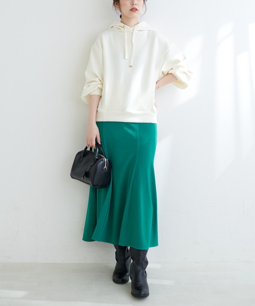 natural couture(ナチュラルクチュール)の「【大人気アイテム】ふわもちラテパーカー(パーカー・レディース・サックスブルー/グレイッシュベージュ/アイボリー/ピンクベージュ・FREE)」の15枚目の写真