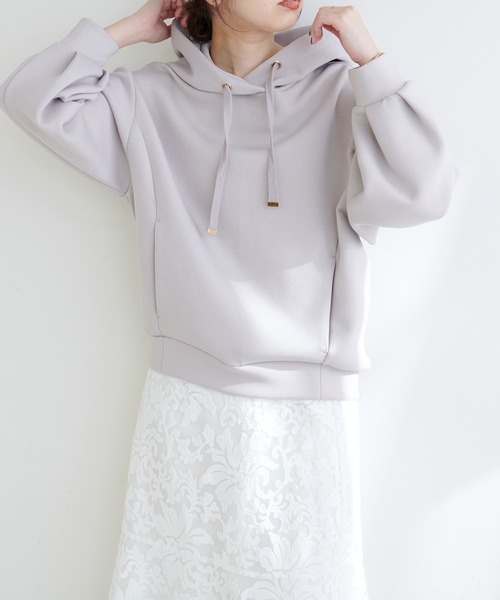 natural couture(ナチュラルクチュール)の「【大人気アイテム】ふわもちラテパーカー(パーカー・レディース・サックスブルー/グレイッシュベージュ/アイボリー/ピンクベージュ・FREE)」の18枚目の写真