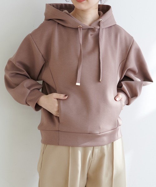 natural couture(ナチュラルクチュール)の「【大人気アイテム】ふわもちラテパーカー(パーカー・レディース・サックスブルー/グレイッシュベージュ/アイボリー/ピンクベージュ・FREE)」の20枚目の写真