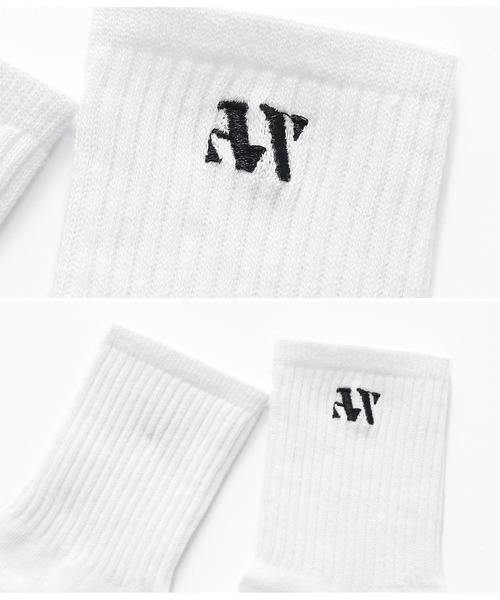 ANAP(アナップ)の「ポイント刺繍ソックス(ソックス/靴下・レディース・ブラック/ホワイト・FREE)」の6枚目の写真