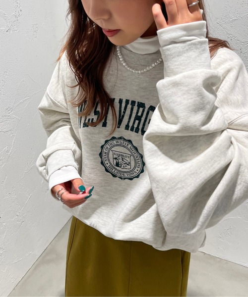 apres jour mignon(アプレジュールミニョン)の「ハイネックインナー【ZOZOTOWN限定アイテム】(Tシャツ/カットソー・レディース・ピンク/パープル/グリーン/オフホワイト/ライトイエロー/ブラック/オレンジ・X-LARGE/フリー)」の8枚目の写真