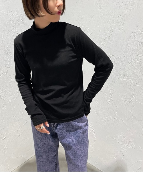 apres jour mignon(アプレジュールミニョン)の「ハイネックインナー【ZOZOTOWN限定アイテム】(Tシャツ/カットソー・レディース・ピンク/パープル/グリーン/オフホワイト/ライトイエロー/ブラック/オレンジ・X-LARGE/フリー)」の17枚目の写真