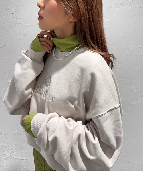 apres jour mignon(アプレジュールミニョン)の「ハイネックインナー【ZOZOTOWN限定アイテム】(Tシャツ/カットソー・レディース・ピンク/パープル/グリーン/オフホワイト/ライトイエロー/ブラック/オレンジ・X-LARGE/フリー)」の20枚目の写真