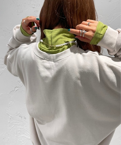 apres jour mignon(アプレジュールミニョン)の「ハイネックインナー【ZOZOTOWN限定アイテム】(Tシャツ/カットソー・レディース・ピンク/パープル/グリーン/オフホワイト/ライトイエロー/ブラック/オレンジ・X-LARGE/フリー)」の22枚目の写真