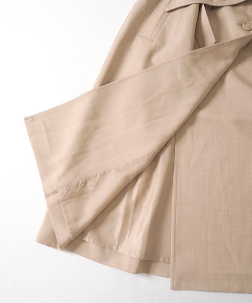 Crisp（クリスプ）の「オーバートレンチコート（トレンチコート・レディース・ベージュ/グレー・FREE）」の11枚目の写真