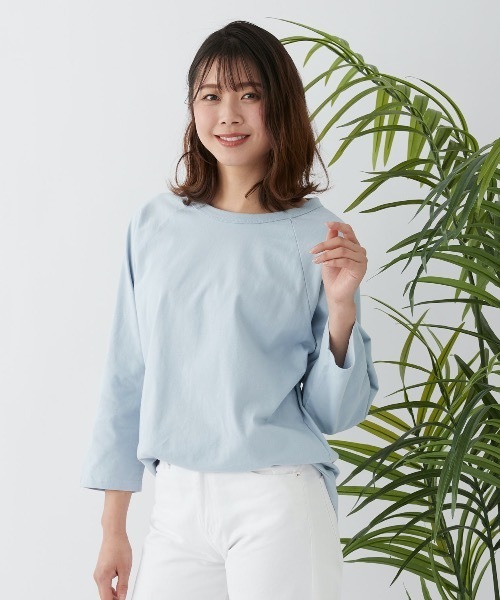 セール】【OP:オーピー】レディースラグランロングTシャツ