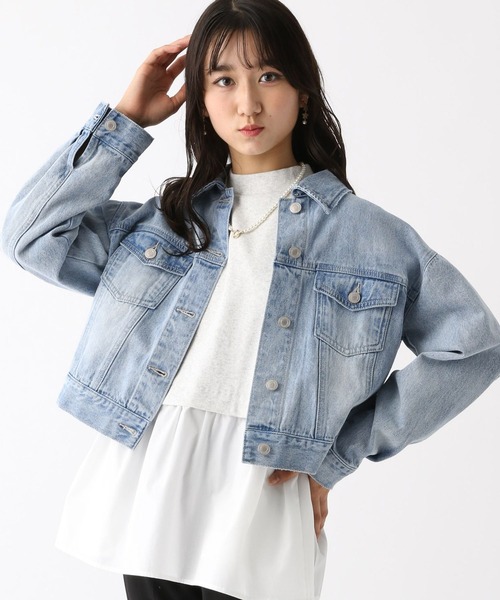 repipi armario（レピピ アルマリオ）の「ショートGジャン（デニムジャケット・キッズ・ブラック系その他/ブルー系その他・SMALL/MEDIUM/LARGE）」の2枚目の写真