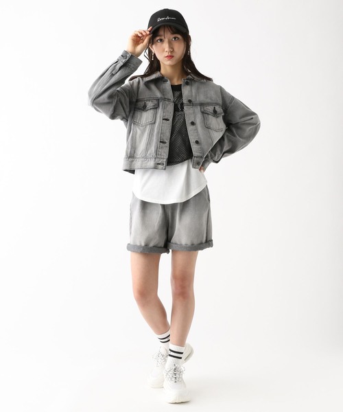 repipi armario（レピピ アルマリオ）の「ショートGジャン（デニムジャケット・キッズ・ブラック系その他/ブルー系その他・SMALL/MEDIUM/LARGE）」の3枚目の写真