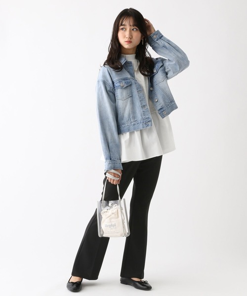 repipi armario（レピピ アルマリオ）の「ショートGジャン（デニムジャケット・キッズ・ブラック系その他/ブルー系その他・SMALL/MEDIUM/LARGE）」の4枚目の写真