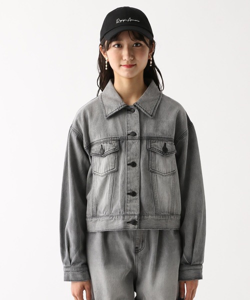 repipi armario（レピピ アルマリオ）の「ショートGジャン（デニムジャケット・キッズ・ブラック系その他/ブルー系その他・SMALL/MEDIUM/LARGE）」の6枚目の写真