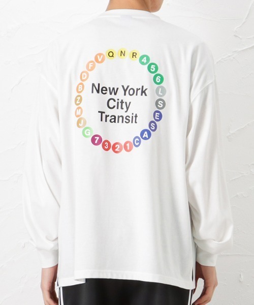 Mac-House(マックハウス)の「MTA エムティーエー バレットサークルプリントロングスリーブTシャツ(Tシャツ/カットソー・メンズ・ブルー/ホワイト/ブラック・M/L/XL)」の2枚目の写真