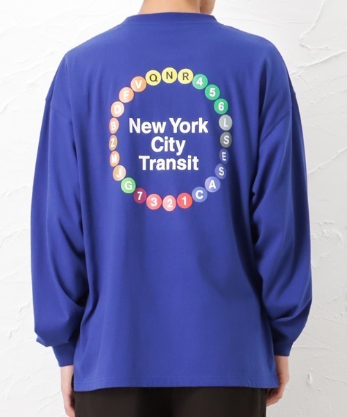 Mac-House(マックハウス)の「MTA エムティーエー バレットサークルプリントロングスリーブTシャツ(Tシャツ/カットソー・メンズ・ブルー/ホワイト/ブラック・M/L/XL)」の3枚目の写真