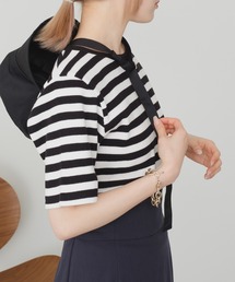 Kastane | 【カタログ掲載アイテム】リブボーダーTEE(Tシャツ/カットソー)