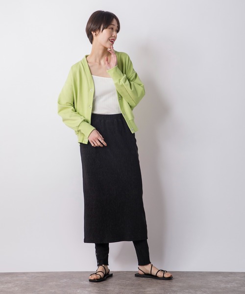 CIENA(シエナ)の「レギンス付きロングスカート(スカート・レディース・ブラック/オフホワイト/グリーン系その他・FREE)」の11枚目の写真