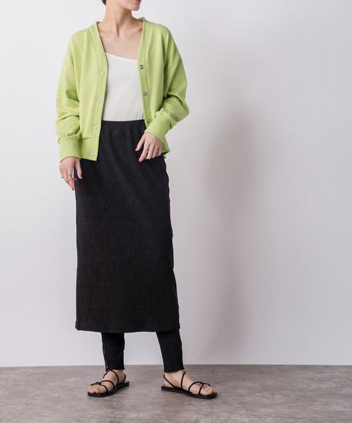 CIENA(シエナ)の「レギンス付きロングスカート(スカート・レディース・ブラック/オフホワイト/グリーン系その他・FREE)」の12枚目の写真