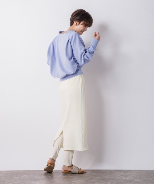 CIENA(シエナ)の「レギンス付きロングスカート(スカート・レディース・ブラック/オフホワイト/グリーン系その他・FREE)」の8枚目の写真