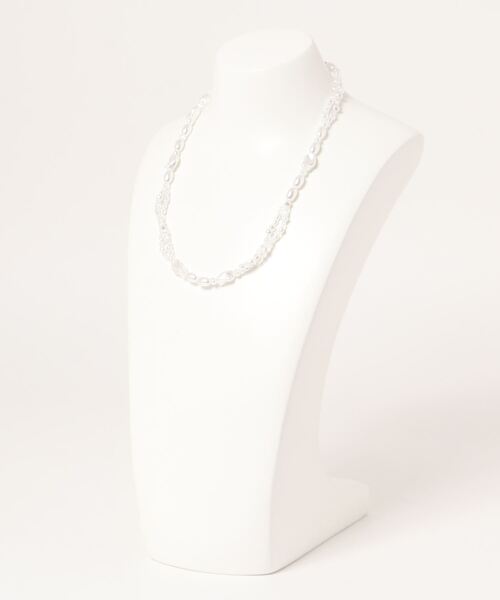 LOWRYS FARM（ローリーズファーム）の「パールビーズネックレス　272315（ネックレス・レディース・ストーン/グリーン・FREE）」の3枚目の写真