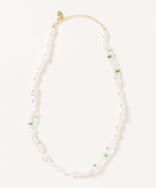 LOWRYS FARM（ローリーズファーム）の「パールビーズネックレス　272315（ネックレス・レディース・ストーン/グリーン・FREE）」の4枚目の写真