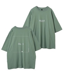 SILAS | S/S SQUARE AND LOGO PRINT BIG TEE　サイラススクエアアンドロゴプリント半袖ビッグTシャツ(Tシャツ/カットソー)