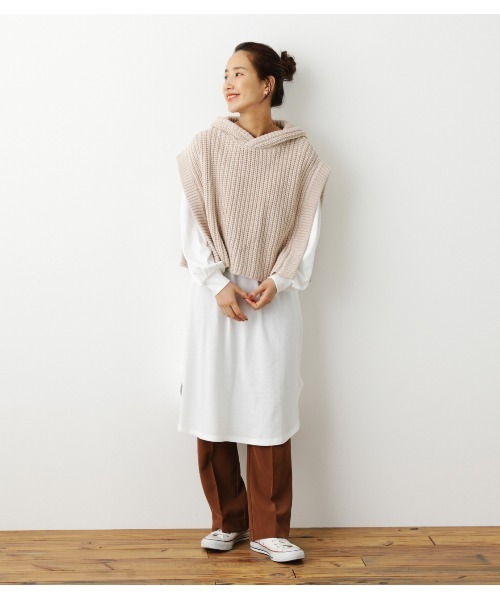 セール フードニットベストレイヤードワンピース ワンピース Rodeo Crowns Wide Bowl ロデオクラウンズワイドボウル のファッション通販 Zozotown