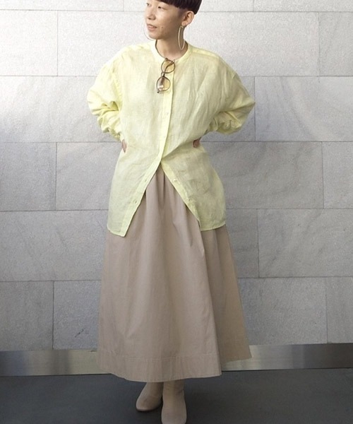 GAP（ギャップ）の「ペーパーバッグ ミディスカート（スカート・レディース・ブルー系その他/ベージュ/ネイビー/ホワイト・S/L/M/XXS/XS）」の21枚目の写真