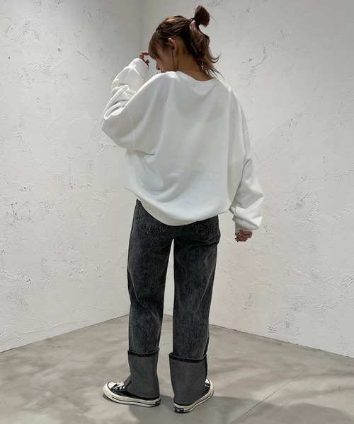 apres jour mignon(アプレジュールミニョン)の「ロールアップデニム【ZOZOTOWN限定アイテム】(デニムパンツ・レディース・サックスブルー/ダークブルー/グレー系その他・SMALL/MEDIUM/LARGE/X-LARGE)」の10枚目の写真