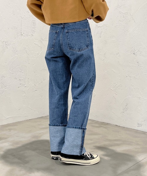 apres jour mignon(アプレジュールミニョン)の「ロールアップデニム【ZOZOTOWN限定アイテム】(デニムパンツ・レディース・サックスブルー/ダークブルー/グレー系その他・SMALL/MEDIUM/LARGE/X-LARGE)」の13枚目の写真