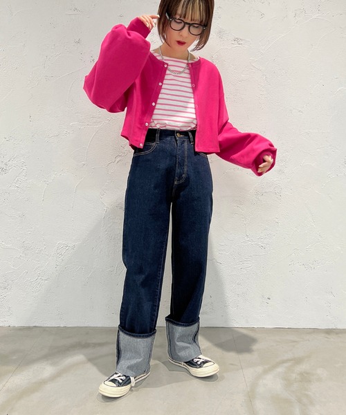 apres jour mignon(アプレジュールミニョン)の「ロールアップデニム【ZOZOTOWN限定アイテム】(デニムパンツ・レディース・サックスブルー/ダークブルー/グレー系その他・SMALL/MEDIUM/LARGE/X-LARGE)」の20枚目の写真