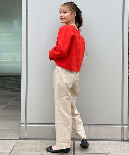 綿麻ベルト付き2タックワイドパンツ（その他パンツ）｜FREE'S