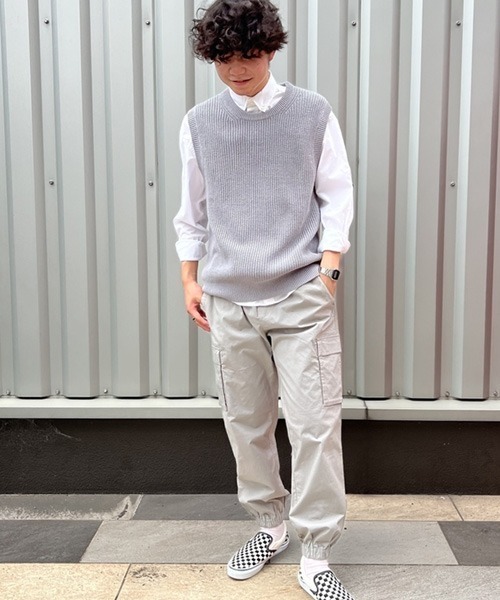 GAP(ギャップ)の「FREE&FLOW ポプリン カーゴジョガーパンツ(カーゴパンツ・メンズ・ブラック/ベージュ/グレー/ブラック系その他・S/M/L/XS/XL)」の4枚目の写真