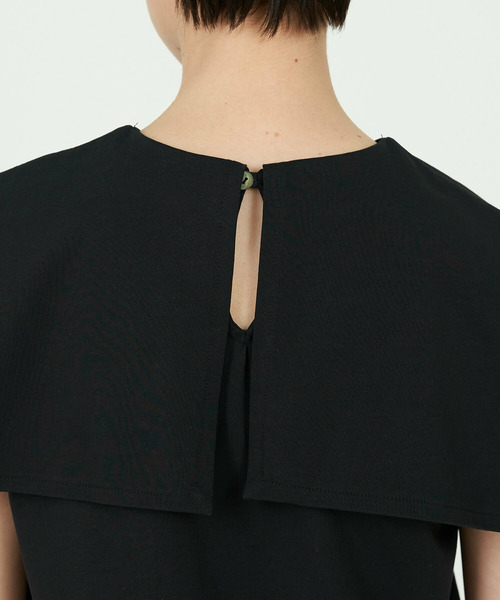 conges payes ADIEU TRISTESSE（コンジェ ペイエ アデュートリステス）の「衿付きノースリーブカットソー（Tシャツ/カットソー・レディース・ホワイト/ブラック・FREE）」の22枚目の写真