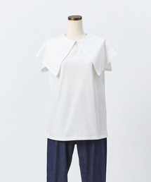 conges payes ADIEU TRISTESSE | 衿付きノースリーブカットソー(Tシャツ/カットソー)