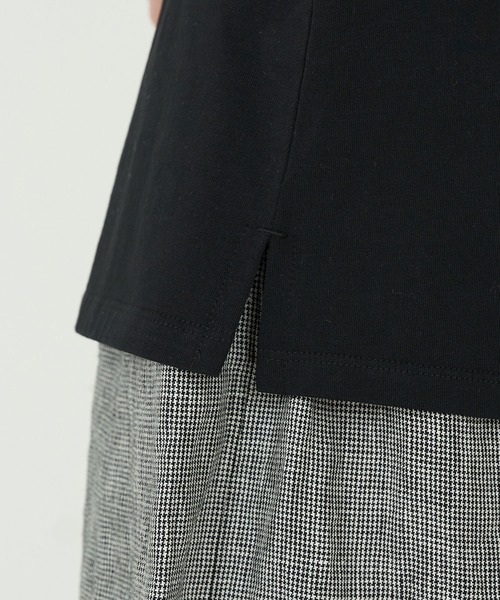 conges payes ADIEU TRISTESSE（コンジェ ペイエ アデュートリステス）の「衿付きノースリーブカットソー（Tシャツ/カットソー・レディース・ホワイト/ブラック・FREE）」の11枚目の写真