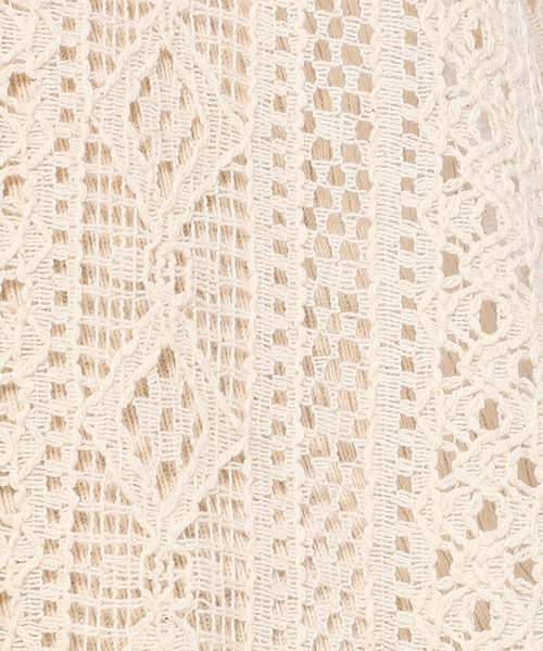 LEPSIM（レプシィム）の「レースロングジレ　262844（その他アウター・レディース・ブラック/オフホワイト・FREE）」の16枚目の写真