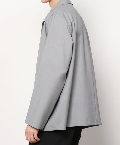 marka(マーカ)の「FRENCH CHINA JACKET(ブルゾン・メンズ・グレー/オフホワイト・1/2)」の4枚目の写真