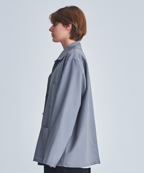 marka(マーカ)の「FRENCH CHINA JACKET(ブルゾン・メンズ・グレー/オフホワイト・1/2)」の10枚目の写真