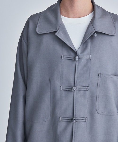 marka(マーカ)の「FRENCH CHINA JACKET(ブルゾン・メンズ・グレー/オフホワイト・1/2)」の12枚目の写真