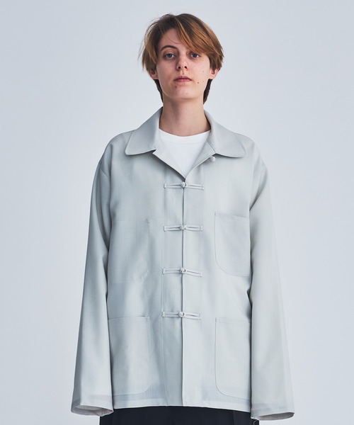 marka(マーカ)の「FRENCH CHINA JACKET(ブルゾン・メンズ・グレー/オフホワイト・1/2)」の20枚目の写真