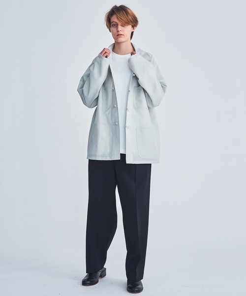 marka(マーカ)の「FRENCH CHINA JACKET(ブルゾン・メンズ・グレー/オフホワイト・1/2)」の16枚目の写真
