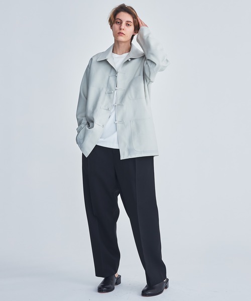 marka(マーカ)の「FRENCH CHINA JACKET(ブルゾン・メンズ・グレー/オフホワイト・1/2)」の18枚目の写真