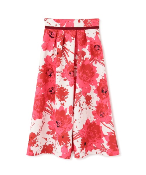 PINKY & DIANNE グラデーションフラワープリントタックフレアスカート PINKY&DIANNE（ピンキーアンドダイアン）の「グラデーションフラワー