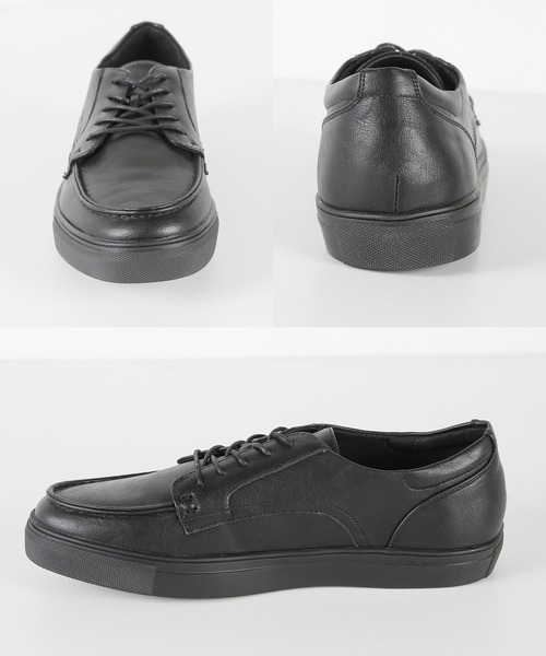 jiggys shop(ジギーズショップ)の「Uチップ フェイクレザー ローカットスニーカー(スニーカー・メンズ・ホワイト/ブラック・SMALL/MEDIUM/LARGE)」の5枚目の写真
