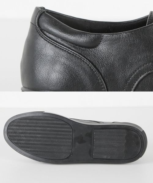 jiggys shop(ジギーズショップ)の「Uチップ フェイクレザー ローカットスニーカー(スニーカー・メンズ・ホワイト/ブラック・SMALL/MEDIUM/LARGE)」の7枚目の写真