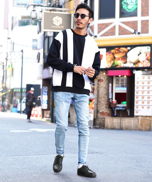 jiggys shop(ジギーズショップ)の「Uチップ フェイクレザー ローカットスニーカー(スニーカー・メンズ・ホワイト/ブラック・SMALL/MEDIUM/LARGE)」の11枚目の写真