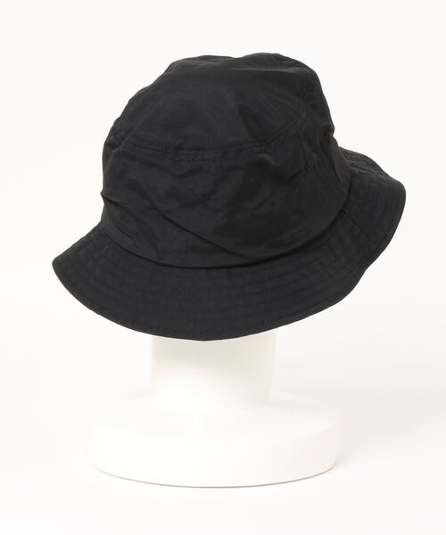 GIORDANO（ジョルダーノ）の「[ GIORDANO ] サークルロゴ ナイロンバケットハット（ユニセックス）（ハット・レディース・ブラック・FREE）」の2枚目の写真