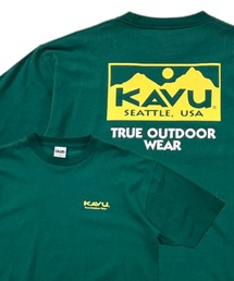 KAVU | 【ムラサキスポーツ別注】KAVU/カブー ビッグシルエット ベースボールカラー バックプリントTシャツ/トゥルーロゴ  19821670(Tシャツ/カットソー)