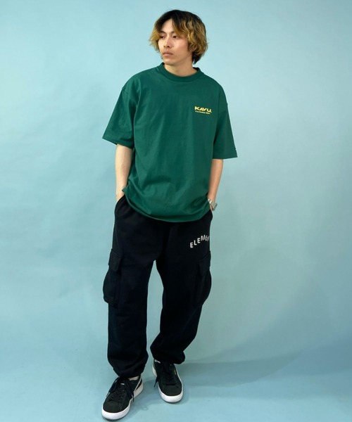 KAVU（カブー）の「【ムラサキスポーツ別注】KAVU/カブー ビッグシルエット ベースボールカラー バックプリントTシャツ/トゥルーロゴ  19821670（Tシャツ/カットソー・メンズ・ホワイト/ブラウン/ブルー/グリーン・M/L/XL）」の18枚目の写真