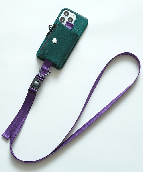 選べるYAMATO発送 Hailey iPhoneケース+ポーチ+charm ３点セット 多機種対応 スマホショルダー スマホケース パールロング