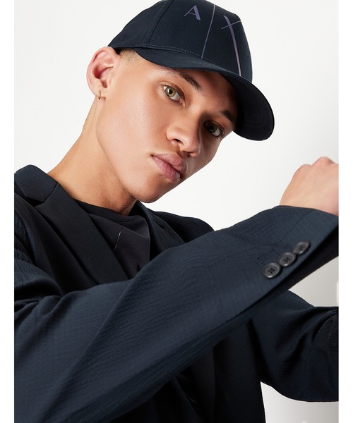 ARMANI EXCHANGE(アルマーニエクスチェンジ)の「【A|X アルマーニ エクスチェンジ】A|Xロゴ パネルキャップ(キャップ・メンズ・ホワイト/ネイビー・FREE)」の4枚目の写真