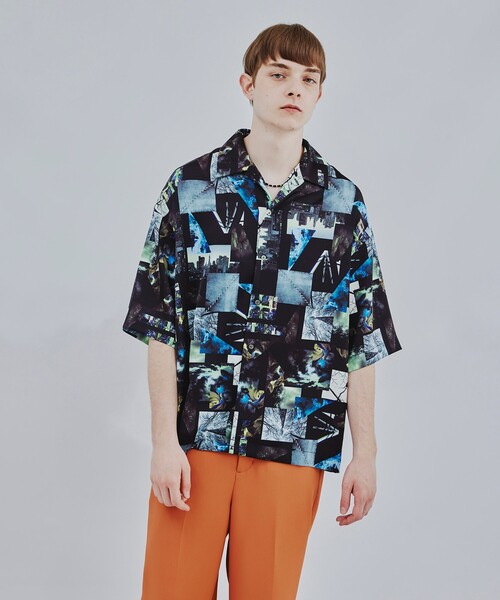 tk.TAKEO KIKUCHI(ティーケータケオキクチ)の「◆CONTRAST コラージュシャツ(ユニセックスアイテム)(シャツ/ブラウス・メンズ・グレー系その他/ホワイト系4/ブラック系3・01/02/03)」の7枚目の写真